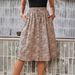 Women's Clothing New Women's Fashion Printed Single Breasted Casual Summer Skirt_ecoleips.com