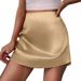 K New Women's Mini A-line Skirt Pleated Skirt High Waisted Skirt_ecoleips.com