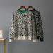 Women's Leopard Print Double Layer Jacquard Color Blocking Pullover Knit Base Sweater Thick Autumn Winter European American Style Loose Fit_ecoleips.com