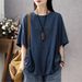 Short-Sleeved T-Shirt For Women, Suitable For Spring And Summer; Features Stylish Cut Lines, Loose Fit, Casual Design, A_ecoleips.com