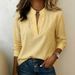 Women's Long Sleeved Plaid Shirt Loose Fitting Pullover Top European And American Style 2026_ecoleips.com