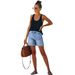 High Waisted Tassel Ripped Denim Shorts Women's European American Style Casual Straight Leg Hot Pants_ecoleips.com