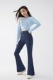 New High Waist Flared Shark Pants For Women Summer Stretchy Bootcut Shark Pants Retro Casual Trousers Streetwear Woman Clothes_ecoleips.com