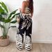 Women's Clothing Spring And Summer New Women's Fashion Sexy Printed Suspender Top Wide Leg Suit_ecoleips.com