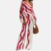 Women's Clothing Spring New Style Suit Women's Printed Round Neck Loose Bat Sleeve Waist Wide Leg Pants Fashion Suit_ecoleips.com