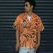 2025 Cross Border Cloud Tiger Stripe Short Sleeve Shirt, Fashionable 3D Printed Casual Short Sleeve Hawaiian Shirt For Men And Women_ecoleips.com