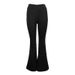 AD135 European And American Women's Clothing, New Spring/summer Solid Color High-waisted Fashion Casual Slim-fit Flared_ecoleips.com