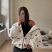 Cherry Print Sweater Jacket Street Style Fashion Trendy Brand Loose And Versatile Sports, Hoodie_ecoleips.com