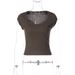 European And American Best-Selling Women's Clothing 2025 Winter New Fashion Slim Fit Top Cropped Short Sleeve T-Shirt_ecoleips.com