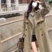 Women's Trench 2025 Autumn New Slim-Fit, British Style, Double-Breasted, Long Elegant Over-the-Knee Coat_ecoleips.com