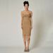 Cowl Neck Spaghetti Strap Dress Women Mesh Patchwork Backless Slim Party Dress_ecoleips.com