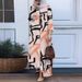 Muslim Women's Fashion Floral Print Two-Piece Spring And Autumn Clothing Retro Long Shirt Wide-Leg Pants Set_ecoleips.com
