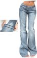 Aria Basics European And Foreign Trade American Retro Hot Girl Flared Pants Slim-fit Stretch Denim Women's Trousers_ecoleips.com