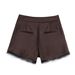 Aria Basics Aria Basics Cross-border European And American Women's Fashion Best-selling Stylish Silk Satin Texture Casual Shorts_ecoleips.com