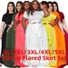 AP7025 plus Size Women's Two Piece Set European American Fashion Solid Color Cross Strap Swing Skirt for plus Size Women_ecoleips.com