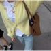 "Women's Casual Long Sleeve Cardigan Sweater - Soft Knit Open Front Coat, Lightweight Loose Fit Round Neck, Solid Color Spring (Yellow/White _ecoleips.com