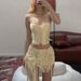 2025 European And American Style Cross-Border Spring New Women's Solid Color Slim-Fit Tube Top Vest Fashion Low-Waist_ecoleips.com