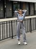 Trendy Zip-Up Tracksuit Set For Women - Long Sleeve Hoodie & Joggers (S-XL, Red/White/Grey/Coffee, 95% Polyester Breathable Fabric)_ecoleips.com