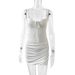2025 Bestseller Lace-Up Lace Camisole Mini European And American Sexy Side-Slit Dress For Nightclubs_ecoleips.com