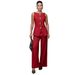 90% Polyester Breathable Summer Outfit (White/Red/Khaki/Burgundy/Black/Rose, M-XXL) | Chic Casual Two-Piece Ensemble"_ecoleips.com
