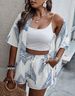 2024 European And American Cross-Border Spring Summer New Women's Fashion Printed Casual Vacation Style Cardigan_ecoleips.com