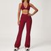 Women's Racerback Yoga Set Tight Fitting Sports Outfit For Outdoor Running Fitness 2044_ecoleips.com