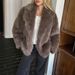 DiYun European And American Casual Style Plush Long-Sleeve Coat Women's Clothing 2025 Autumn/Winter_ecoleips.com