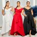 Cross-border European And American Sexy Slim-fit Solid Color Off-shoulder Sleeveless Maxi Dress_ecoleips.com