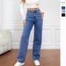 High Waist plus Size Women's Stretch Jeans Comfort Fit Straight Leg Trousers Casual Work Multiple Colors Sizes Black Blue Grey Wash_ecoleips.com