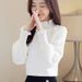 Autumn/Winter Style: Red Long-Sleeved Base Shirt With A High Collar And Either Fleece Lining Or Plain Fabric; Features A_ecoleips.com