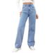 High-Waisted Wide-Leg Jeans for Women Casual Summer Denim Trousers_ecoleips.com