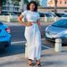 Women's Sexy Pleated Short Sleeve Top And Ruffled Midi Skirt Set Style Drawstring Versatile Clothing_ecoleips.com