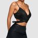 Women's Clothing Leather Jacket Sexy Black PU Leather Corset Top For Women - Strapless Bustier Vest With V-Neck, Rock Style, Streetwear Fashion_ecoleips.com
