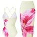 2026 Sexy One Piece Swimsuit European And American Style Foreign Trade Cross Border Charm Lily Print Women's Swimwear_ecoleips.com