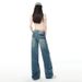 2026 Spring Low-Waist Washed Loose Straight American Retro Jeans For Women, Winter Casual Pants_ecoleips.com