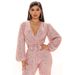Women's New Fashion Sexy V-Neck Sequin Jumpsuit Wide-Leg Long Pants_ecoleips.com