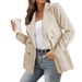 Independent Station Hot-Selling European And American Women's Fashion Tops 2022 Autumn Winter New Jacket Solid_ecoleips.com