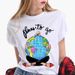 Paris Girl Europe And America Fashion Loose Ins White Short-sleeved T-shirt Woman Graphic T Shirts Harajuku Women Clothes_ecoleips.com