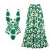 Women's Clothing American Style V Neck Floral One Piece Swimsuit New Hot Selling Item_ecoleips.com