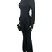 HR25053 European And American Fashion Women's Zip-up Cardigan Foldable Waist, Slightly Flared, Fleece-lined Two-piece_ecoleips.com
