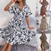 Real Shot Of 2026 Spring/summer European And American Casual Loose Leopard Print Tie-dye Shirt Dress Cross-border_ecoleips.com