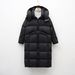 90 White Goose Down Jacket Women's Hooded Long New Over-the-knee Winter Long Thickened Loose Warm Jacket_ecoleips.com