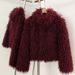 Faux Fur Short Coat For Women - Elegant Office Wear, Versatile Solid Color Jacket, Petite Sizes Available (S/M/L)_ecoleips.com