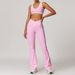 Women's Clothing Cross High Waist Sports Suit Female Contrast Color Backless Tight Nude Yoga Suit Running Fitness_ecoleips.com