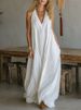 Women's Casual Sleeveless Long Dress Loose Fit Summer Maxi With Pockets For Beach Travel Daily Wear_ecoleips.com