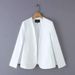 cross-border Foreign Trade Supply 2024 Spring New European And American Style Slit Design Blazer-style Cape Coat_ecoleips.com