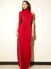 Blifanbo Split Turtleneck Sexy Maxi Dress Women Gown One-shoulder High Waist Bodycon Solid Fashion Club Party Long Dress Elegant_ecoleips.com