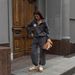 Women's Clothing High End Half Zippered Sweatshirt With Small Prints On The Chest High Waisted Straight Leg Slim Fitting Long Sweatpants_ecoleips.com
