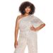 Women's Clothing Autumn And Winter New Fashion Casual Sleeveless One Shoulder Sequined Wide Leg Jumpsuit_ecoleips.com