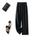 Suitable For All Seasons Linen Tencel High-Waisted Loose Wide-Leg Artistic Chinese Style Drawstring Comfortable Breathable Women's Pants High_ecoleips.com